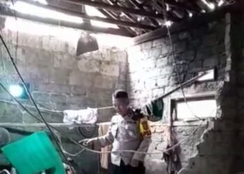 Gempa M 5.6, Sepuluh Rumah di Desa Pasirhalang Sukaraja Alami Kerusakan