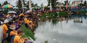 Meriah! Warga Antusias Ikuti Mancing Bareng Sadulur Urang Lembur Dinas PU Kab Sukabumi