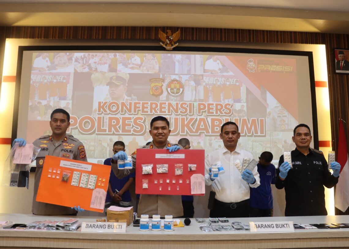 Polres Sukabumi Ringkus 13 Pengedar Narkoba, Ancam Hukuman 12 Tahun Penjara 