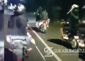 Viral Video Diduga Geng Motor Acungkan Sajam di Jalanan Kota Sukabumi, Begini Kata Polisi