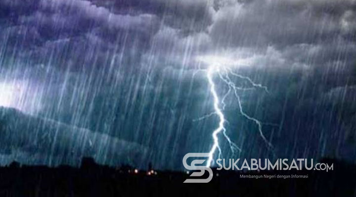 Cuaca Sukabumi Hari Ini, Waspada Potensi Hujan Lebat Disertai Angin Kencang dan Petir 