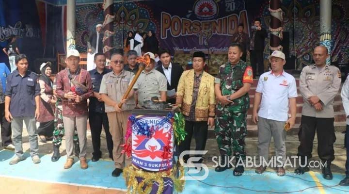 Dibuka Wabup Iyos, Porsenida MAN 3 Sukabumi Diikuti 67 Sekolah Tingkat SLTP