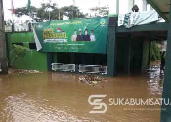 Kantor PCNU di Cicantayan Sukabumi Terendam Banjir
