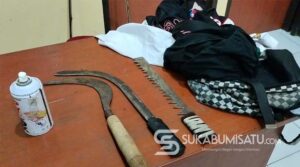 Ngaku Wisata Tapi Bawa Samurai, Belasan Pelajar SMP Asal Sukalarang Diciduk Polisi di Palabuhanratu