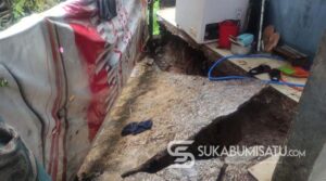 Longsor di Baros Sukabumi, 10 Orang Terpaksa Mengungsi