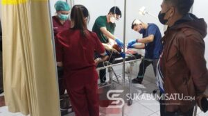 Maling Motor di Cibeureum Sukabumi Babak Belur Dihajar Massa