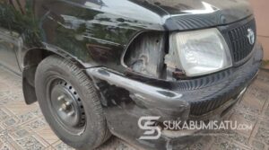 Mobil Wartawan MNC Ditabrak SUV Misterius di Sukabumi, Pelaku Kabur