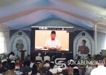 Saat Kunjungan Prabowo Berganti Sambutan Virtual di Acara Haol Ponpes Assalafiyyah Sukabumi