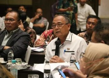Wabup Iyos Paparkan Raperda RTRW Kab Sukabumi 2023-2043 di Depan Dirjen Tata Ruang Kementerian ATR/BPN