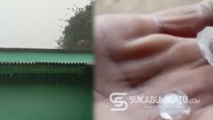 Fenomena Hujan Es Gegerkan Warga Simpenan Sukabumi
