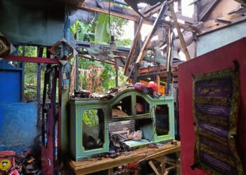 Akibat Korsleting Listrik, Rumah Warga di Palabuhanratu Sukabumi Hangus Terbakar