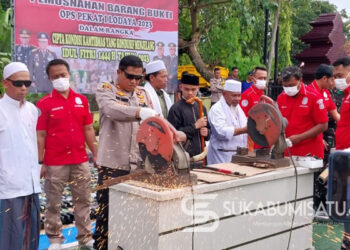 Tegas! Jelang Ramadhan, Polres Sukabumi Musnahkan Ribuan Botol Miras, Ratusan Knalpot Brong hingga Narkoba