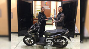 Polres Sukabumi Serahkan Barang Bukti Motor Curian kepada Pemiliknya