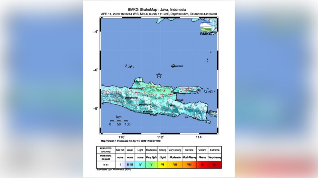 Getaran Gempa M 6,6 Tuban Terasa Kuat di Sukabumi