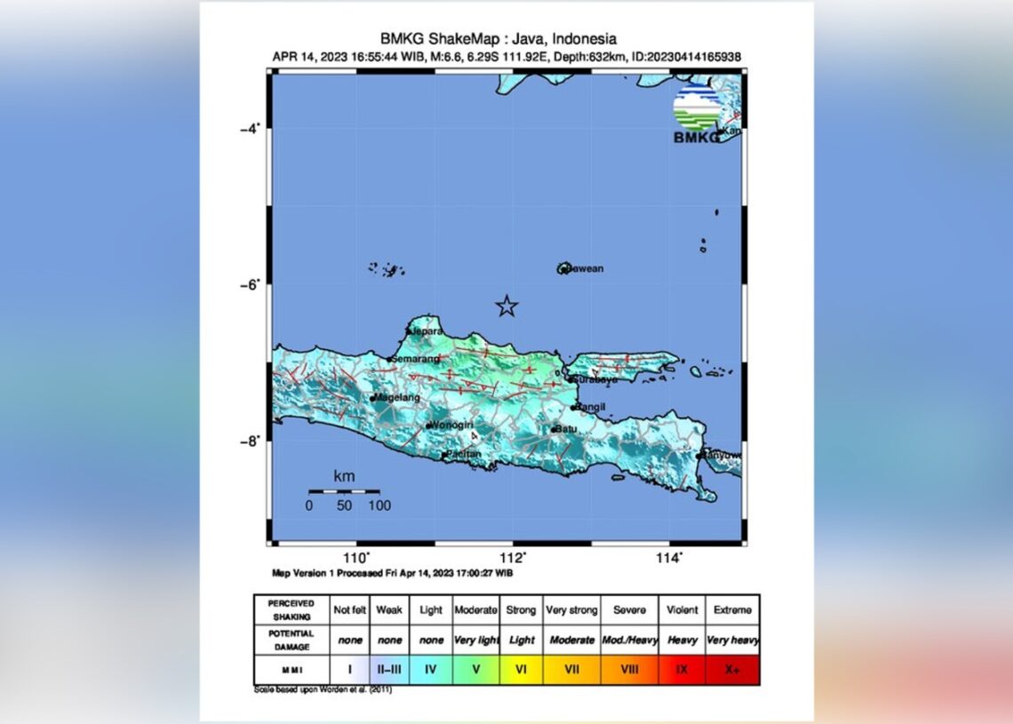 Getaran Gempa M 6,6 Tuban Terasa Kuat di Sukabumi