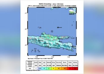 Getaran Gempa M 6,6 Tuban Terasa Kuat di Sukabumi