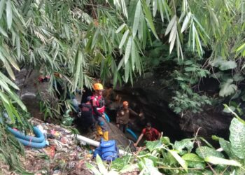 Hari Kelima Pencarian Pemotor Terjun ke Sungai Cipetir Sukabumi, Korban Belum Ditemukan