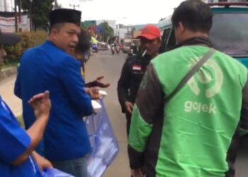 Jumat Berkah, DPD PAN Kabupaten Sukabumi Bagikan 600 Nasi Kotak