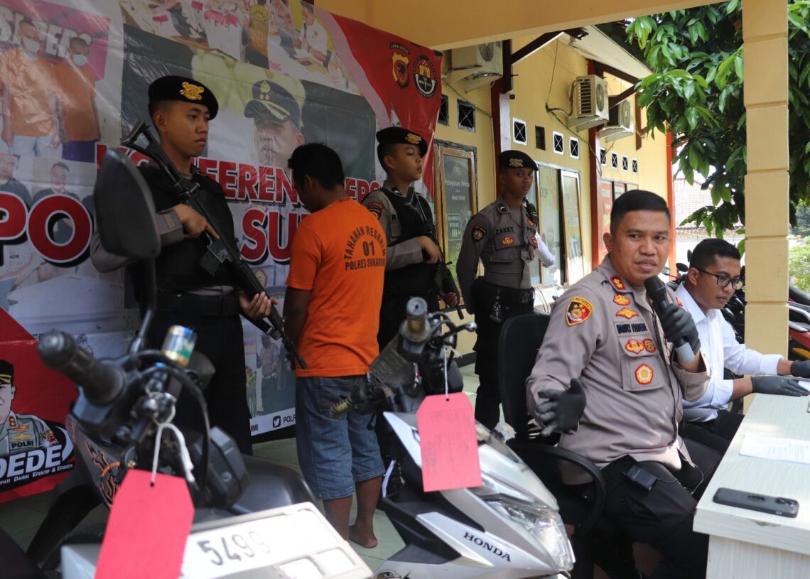 Satu Buron, Seorang Pelaku Curanmor di Kabandungan Sukabumi Berhasil Diringkus