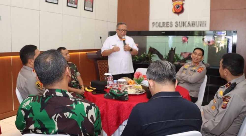 Dihadapan Kapolda, Bupati Marwan Sampaikan Apresiasi Program Aa Dede Curhat Dong Polres Sukabumi