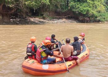 Innalillahi, Dua Bocah Perempuan Hanyut Terseret Sungai Cimandiri Sukabumi