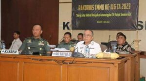 Rakornis TMMD ke-116 Tahun 2023, Wabup Iyos: Semua Pihak Terkait untuk Siap Bersinergi