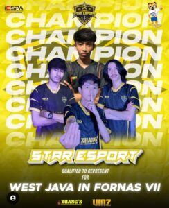 Star Esport jadi Wakil Jawa Barat di Fornas VII
