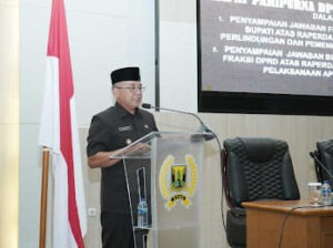 Rapat Paripurna DPRD Agenda Jawaban Bupati Marwan Terhadap Pandangan Umum Fraksi