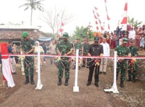 Wabup Iyos Apresiasi Hasil Pembangunan TMMD di Desa Jambe Nenggang Kebonpedes