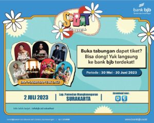 Nabung di bank bjb, Bisa Nonton Konser Sobat Festival 2023