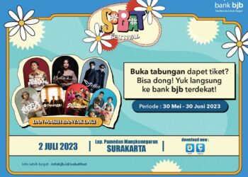 Nabung di bank bjb, Bisa Nonton Konser Sobat Festival 2023