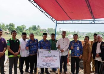 Sekda Ade Suryaman Pimpin Peletakan Batu Pertama Gedung STISIP WPM: Picu Generasi Bangsa Belajar ke Jenjang Lebih Tinggi