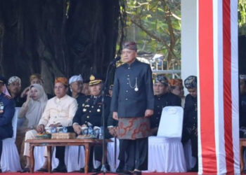 Wabup Iyos Pimpin Upacara Hari Lahir Pancasila Tingkat Kabupaten Sukabumi