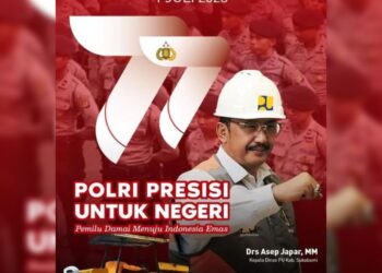 Dinas Pekerjaan Umum PU Kabupaten Sukabumi Mengucapkan: Selamat Hari Bhayangkara yang ke-77