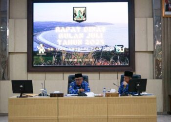 Rapat Dinas Bulan Juli , Bupati Marwan Minta Kuatkan Pengawasan Internal Untuk Tercapainya RPJMD