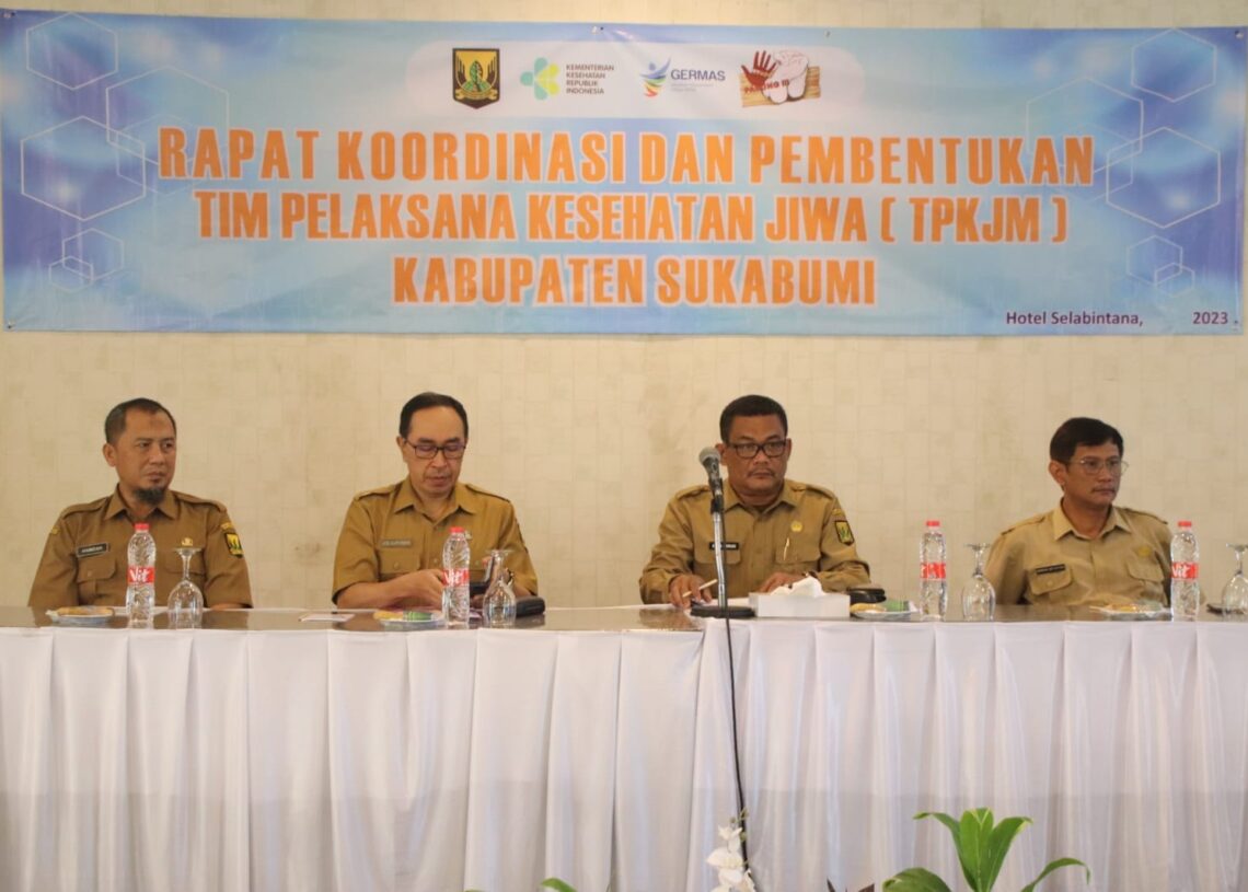 Dibuka Sekda Ade, Dinkes Kab. Sukabumi Gelar Rakor dan Bentuk Tim Pelaksana Kesehatan Jiwa Masyarakat