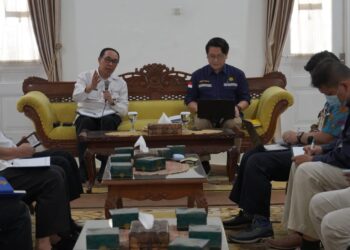 Sekda Ade Suryaman Terima Tim ESDM RI, Bahas Pemanfaatan Panas Bumi Untuk Energi Listrik