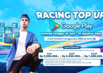 Top Up Google Play melalui DIGI by bank bjb, Praktis dan Bisa Bawa Pulang Rewards Jutaan Rupiah