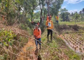 UPTD PU Wilayah Jampang Kulon Berhasil Melaksanakan Pemeliharaan Jaringan Irigasi Cikamunding II