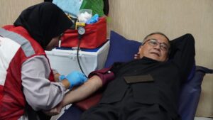 Tinjau Donor Darah, Wabup Iyos Somantri: Badan Bugar Pasca Mendonorkan Darah
