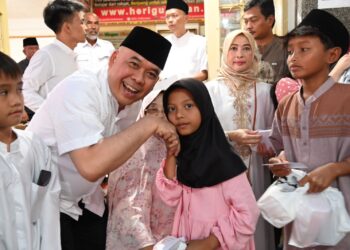Haul Haji Maman, Ratusan Anak Yatim Dapat Santunan dari RAI Hergun