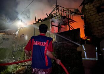 Innalillahi! Tiga Unit Rumah Hangus Terbakar di Cibadak Sukabumi