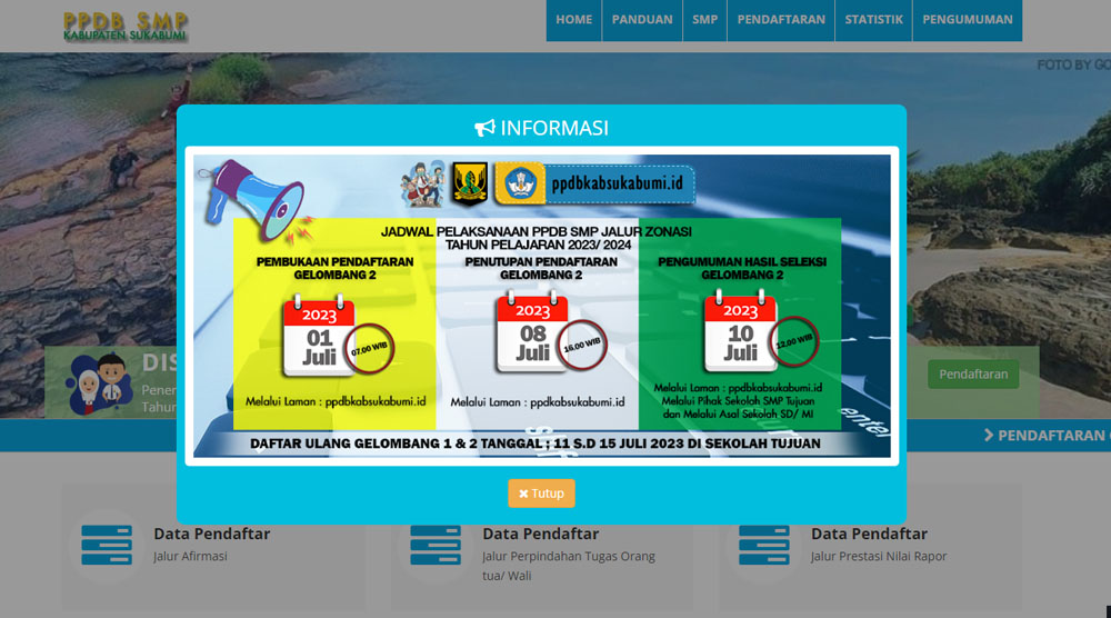 Data PPDB SMP Kabupaten Sukabumi, 18 Sekolah Negeri tak Dapat Pendaftar