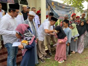 Tasyakuran Gedung Sekretariat, Satria Kabupaten Sukabumi Santuni Ratusan Anak Yatim Piatu