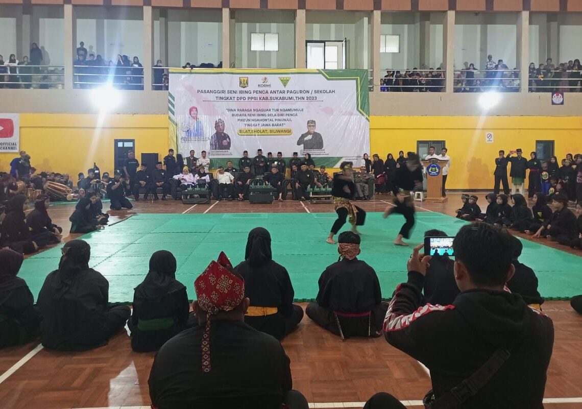 Diikuti Ratusan Peserta, PPSI Kabupaten Sukabumi Gelar Pasanggiri Seni Ibing Penca Antar Paguron