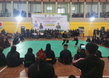 Diikuti Ratusan Peserta, PPSI Kabupaten Sukabumi Gelar Pasanggiri Seni Ibing Penca Antar Paguron