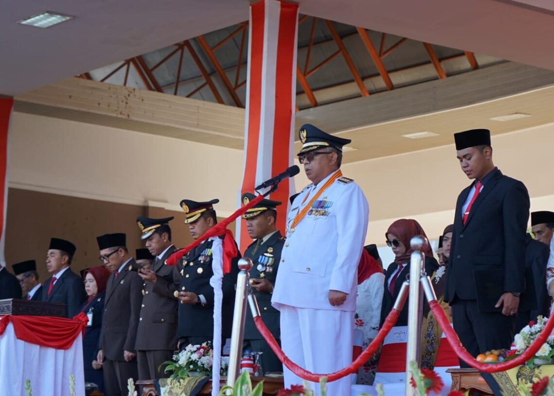 Upacara HUt Ke-78 Republik Indonesia, Bupati Marwan: Momentum Istimewa Kuatkan Nasionalisme dan Patriotisme