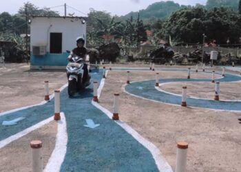 Jadi Lebih Mudah, Polres Sukabumi Ubah Lintasan Ujian SIM C