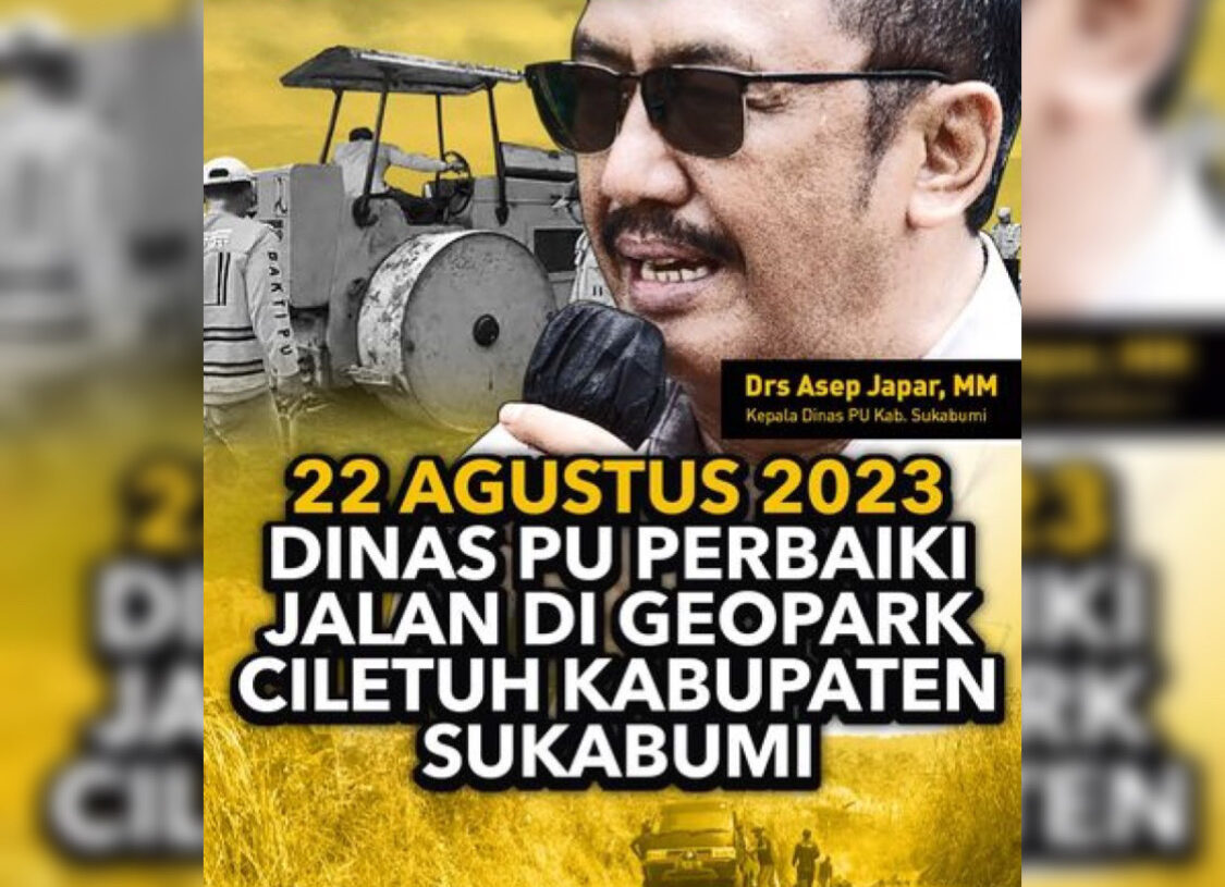 Kepala Desa Girimukti Akung Samsudin, Apresiasi Respon Cepat Kepala Dinas PU Perbaiki Jalan Akses Wisata Geopark Ciletuh