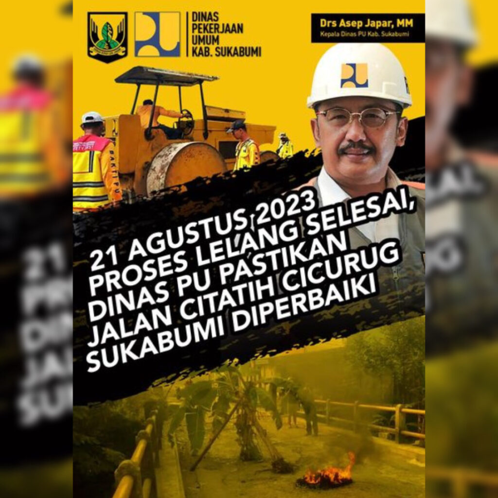 Tanggapi Keluhan Warga, Asep Japar Kadis PU Perbaiki Ruas Jalan Cicatih Cicurug